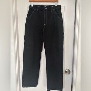 Cotton On Black Jeans with White Stitching